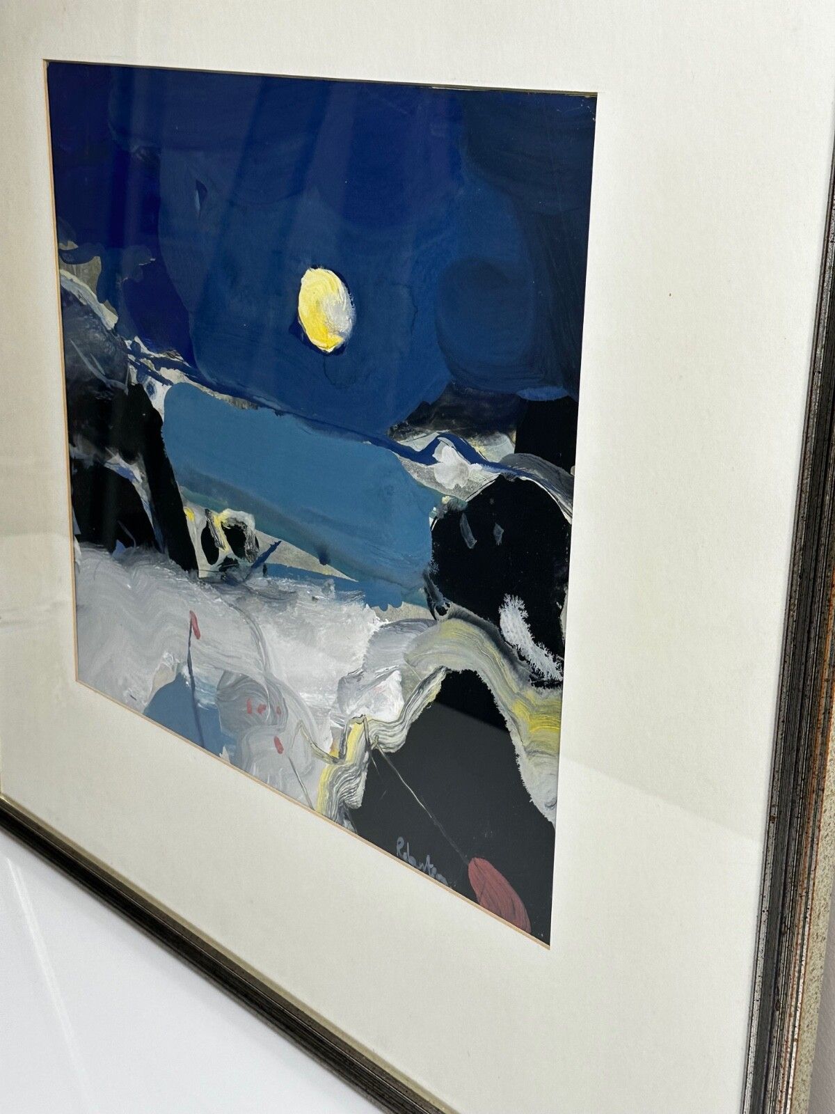 Painting Illuminated Moonlight Seaside Night Beach By James Downie Robertson Rsa photo vintage