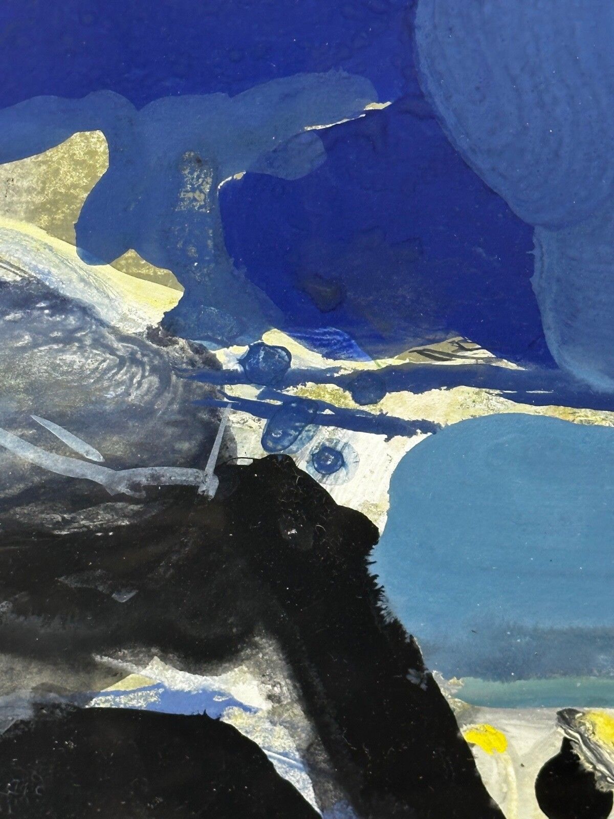 8500.0 Schilderij Verlicht Maanlicht Kust Nacht Strand Door James Downie Robertson Rsa photo