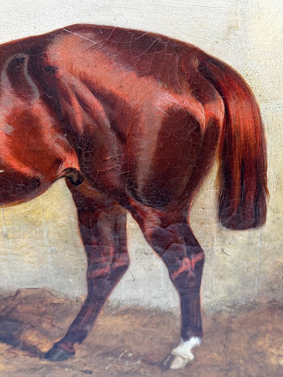 photo furniture 🐎 Equine Elegance Chestnut Hunter In Stable C1842 By Charles Bilger Spalding Ra