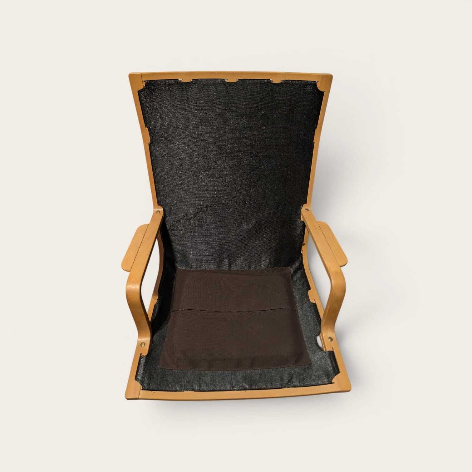 1650.0 Vintage Mcm Swedish “Ingrid Høj” Armchair By Bruno Mathsson For Dux In Burgundy Leather photo