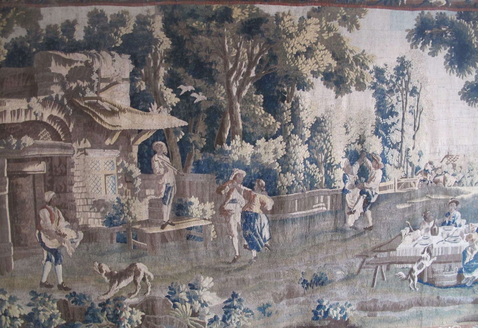 Charming French Pastoral Tapestry, Circa 1790, 2.57m X 4.94m