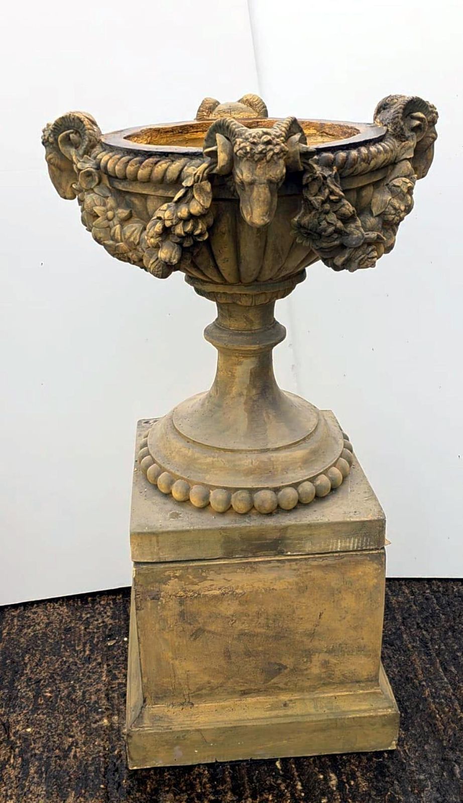 Pair Terracotta Garden Urns Classical English Estate After Thomas Hope photo furniture