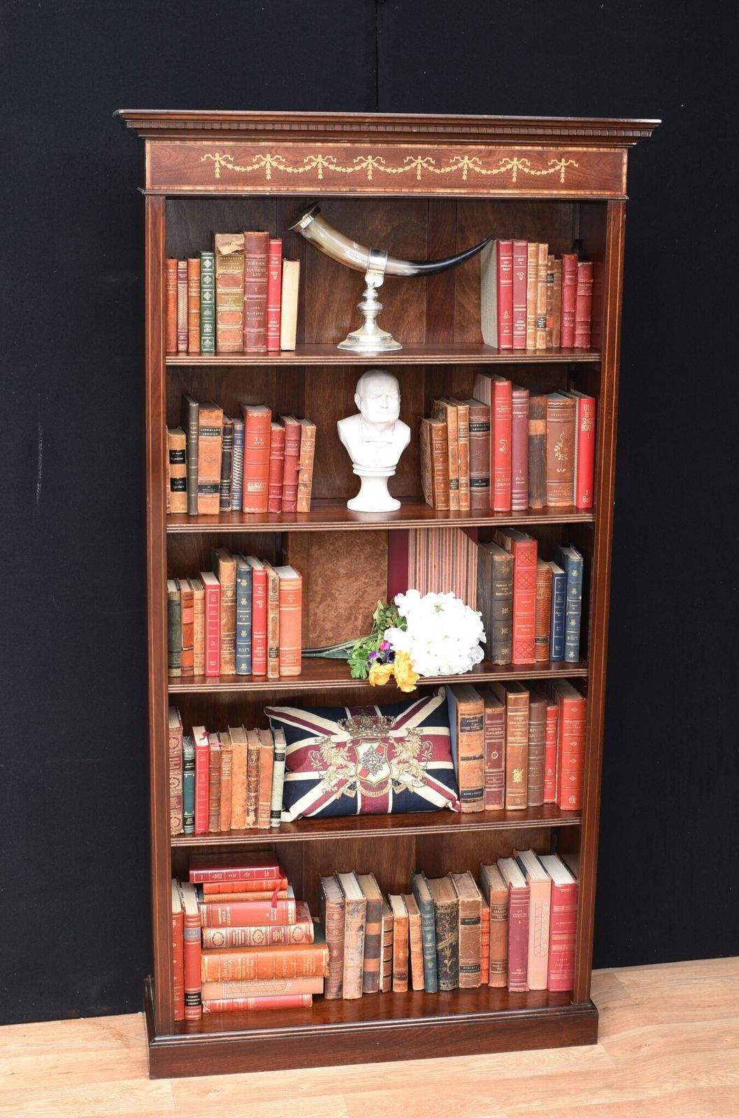 Pair Mahogany Open Front Bookcase   Regency Sheraton Bookcase Bespoke photo Furniture