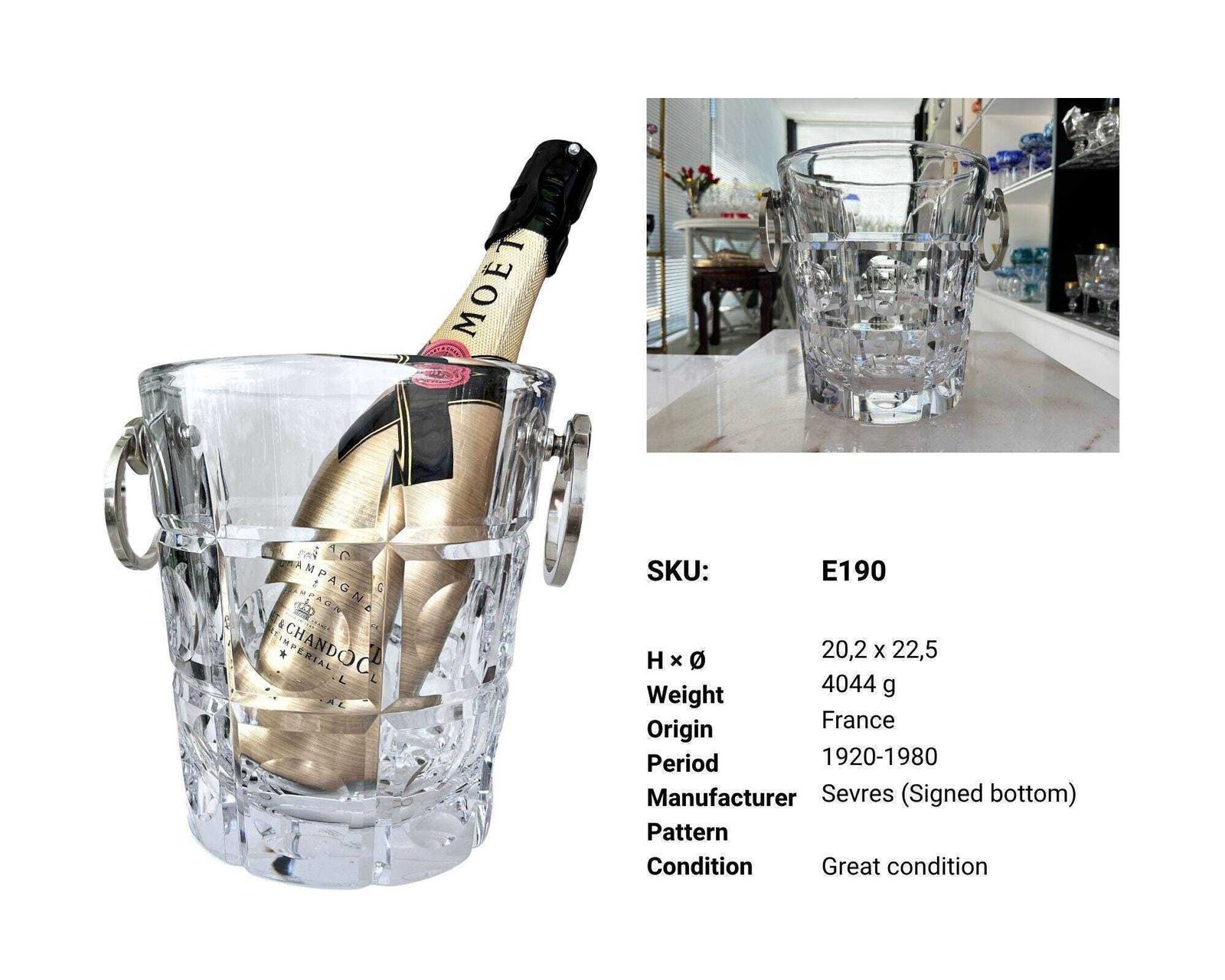 Champagnekoeler | Wijnkoeler | Grote Handgrepen photo vinterior
