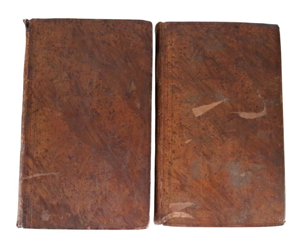 58.0 1804 French Religious Books: The Soul Raised To God, Barthélemy Baudrand, Georgian Leather Books photo