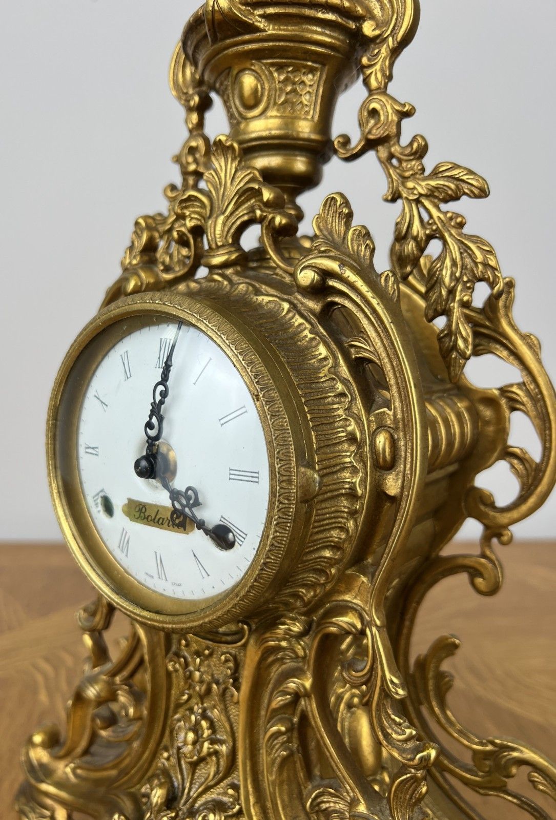Clock Vintage Style Brass Ornate Mantel Clock Decorative Rococo Style Lot 6053 photo Home Decor