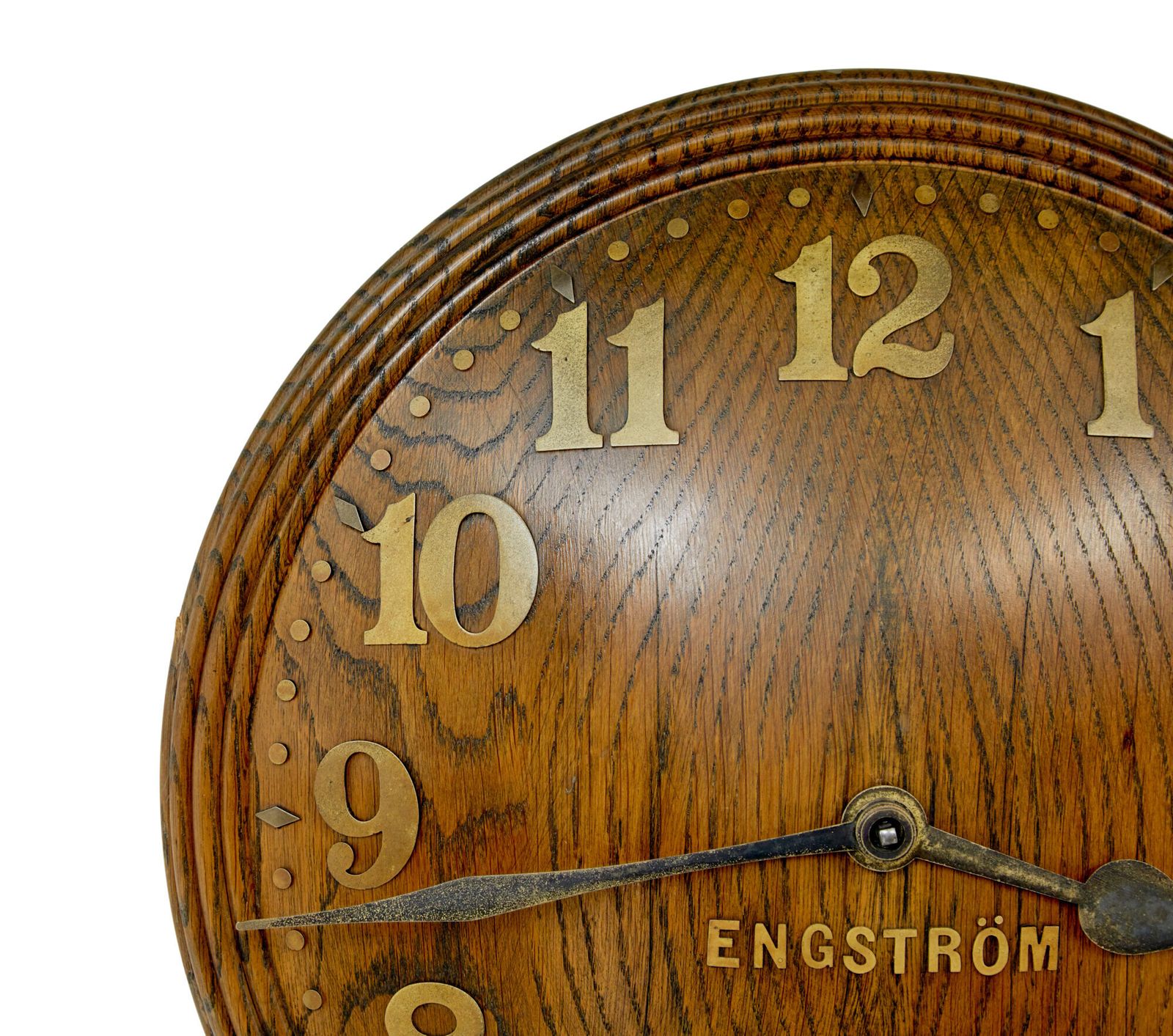 Art Deco Eiken Wandklok Engström By Zenith photo furniture