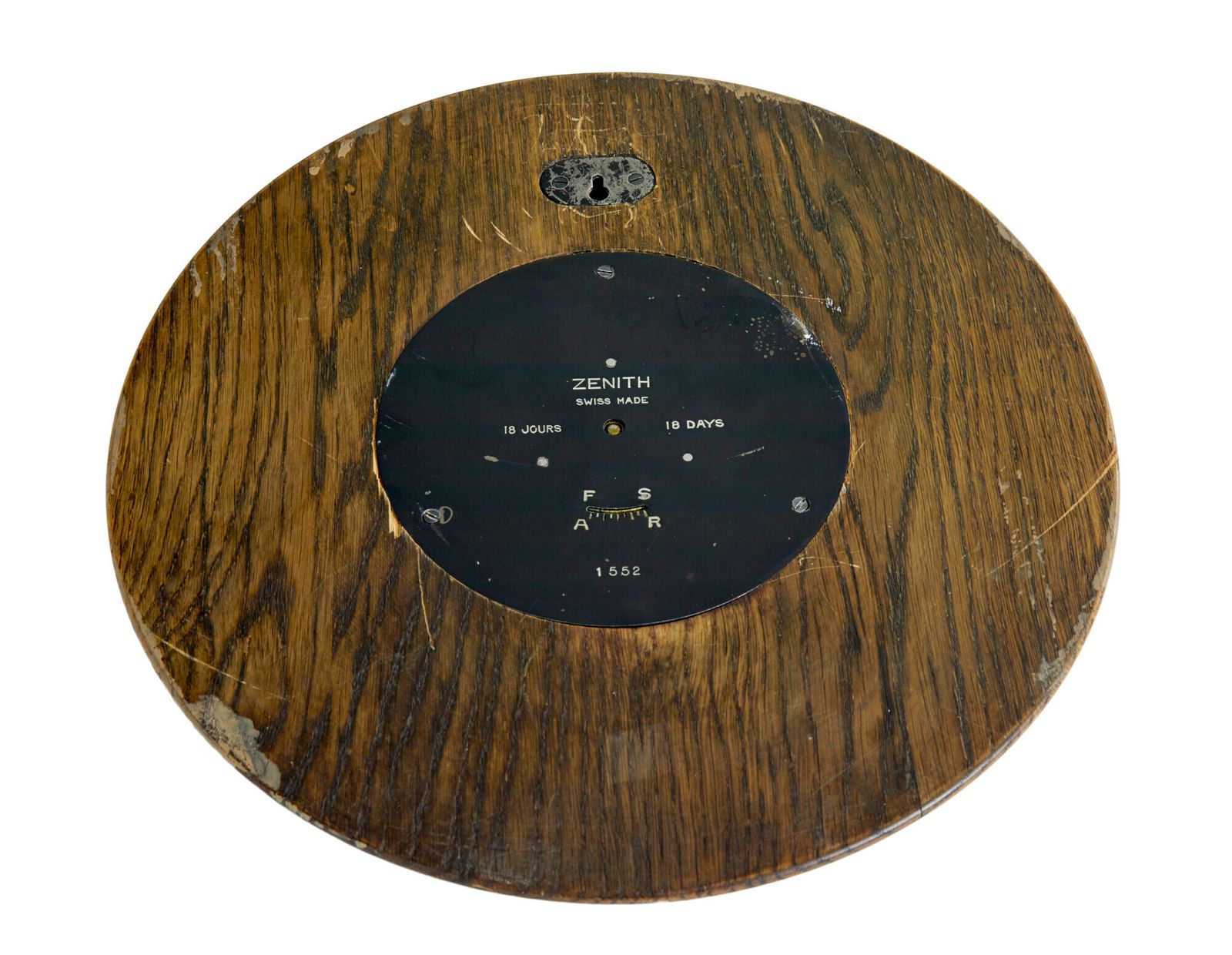 Art Deco Eiken Wandklok Engström By Zenith photo 1645.0