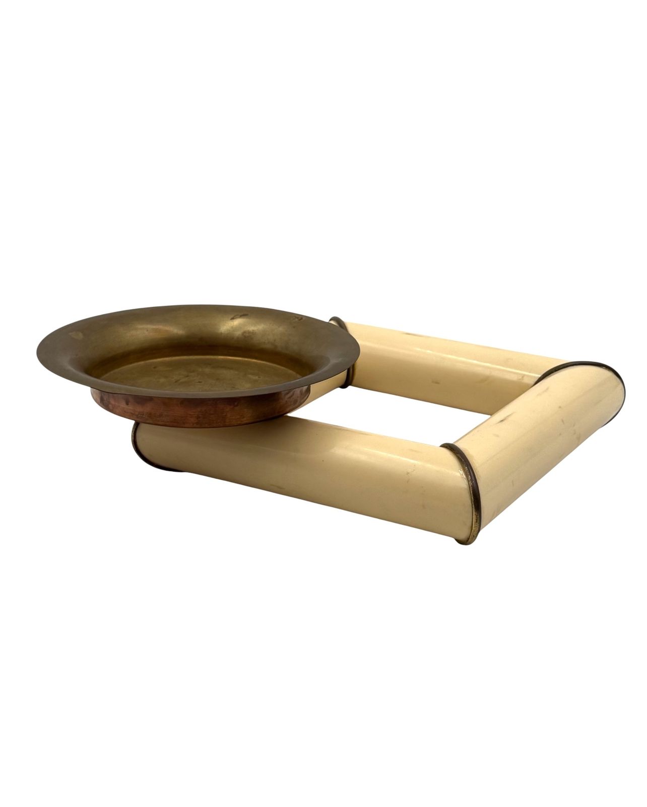 Tommaso Barbi, Mid Century Brass Ashtray, Italy 1970 photo buy