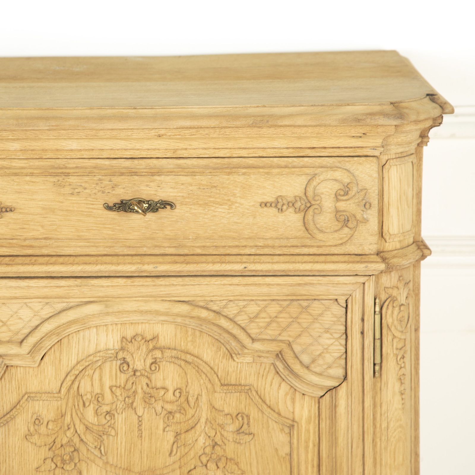 Early 19th Century Louis XVI Style Bleached Oak Buffet Antique French Carved Sideboard photo 1100.0
