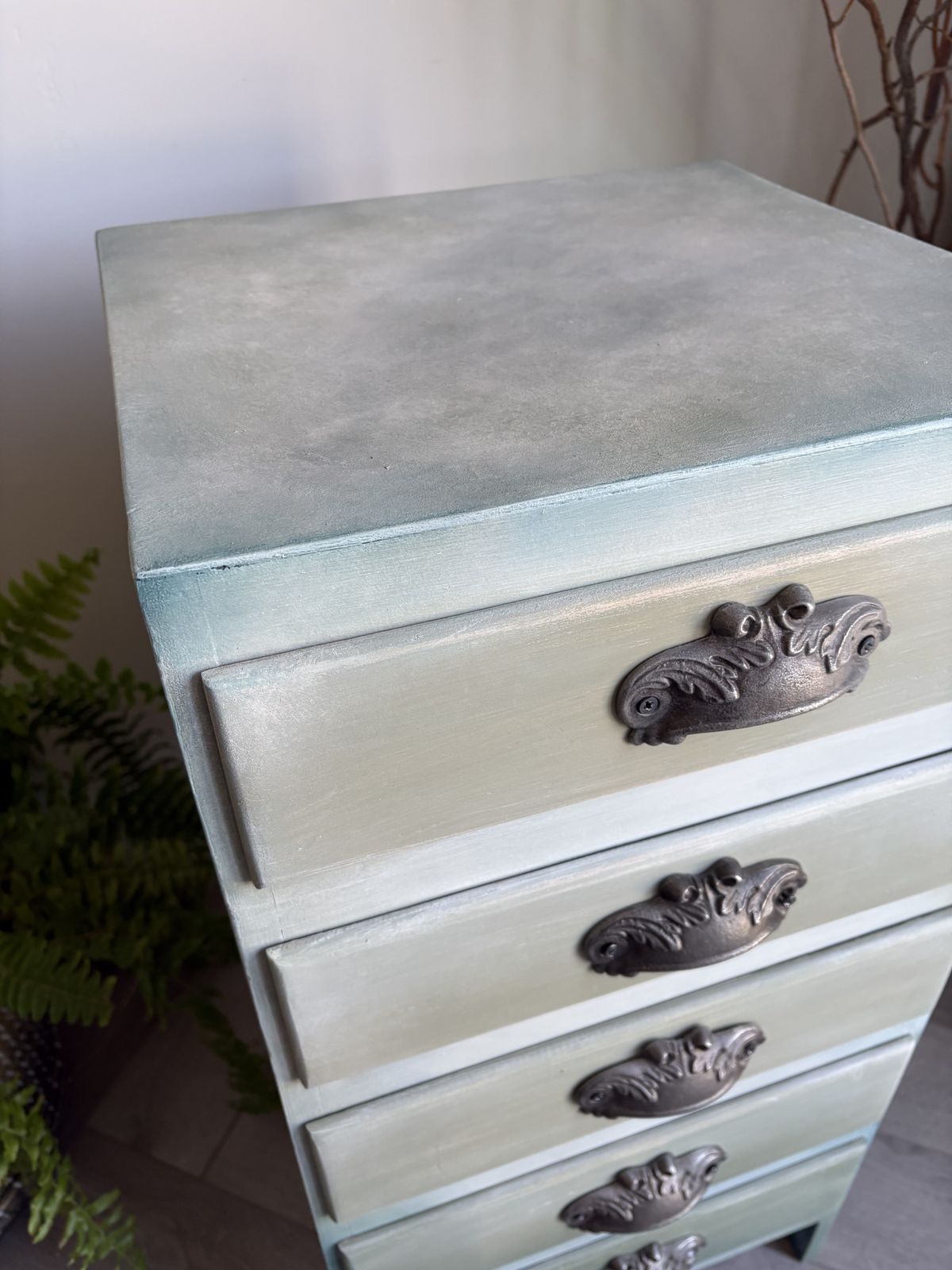 Bedside Drawers, Sage Green photo furniture