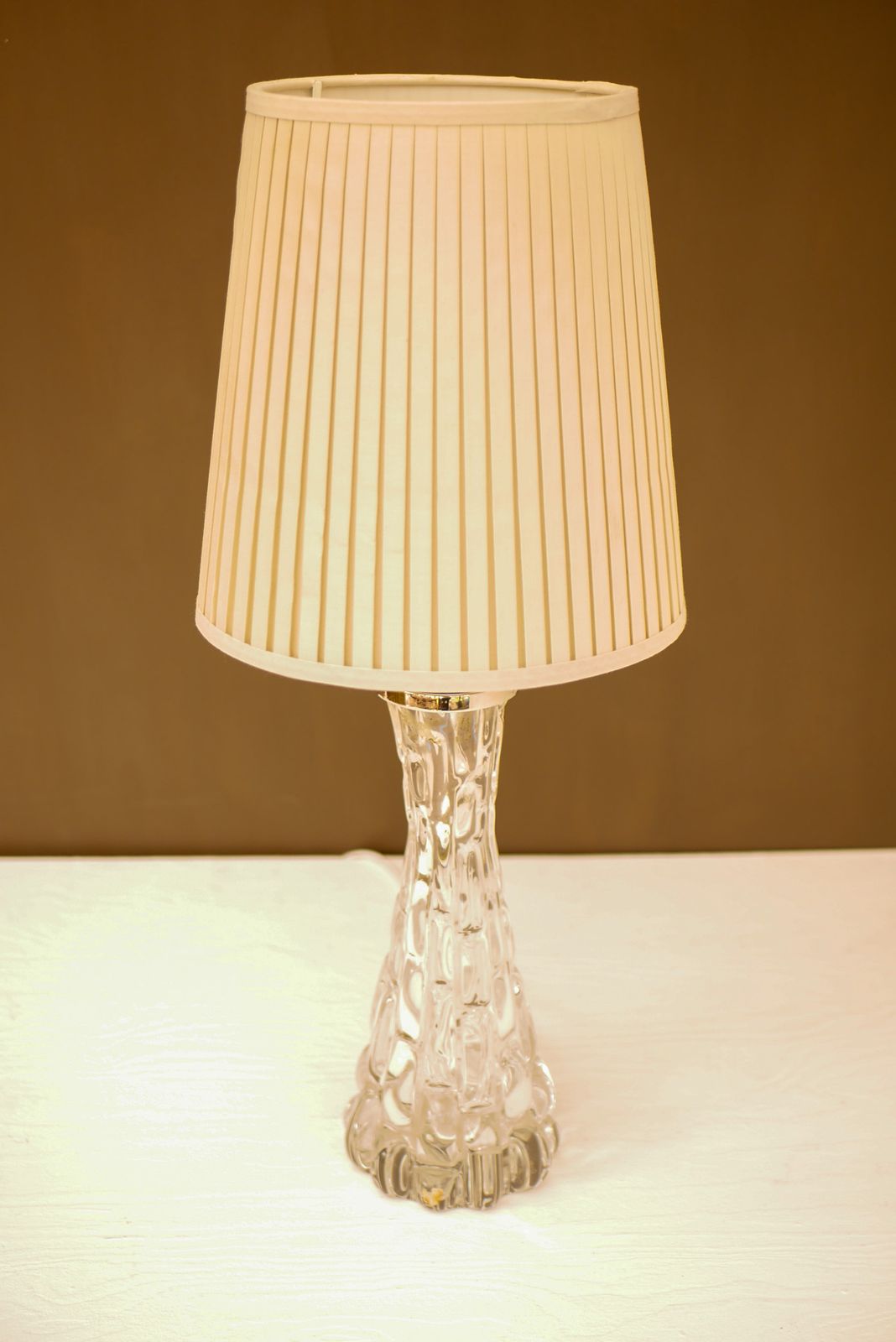 Lampe de table en cristal par Carl Fagerlund pour Orrefors photo 550.0
