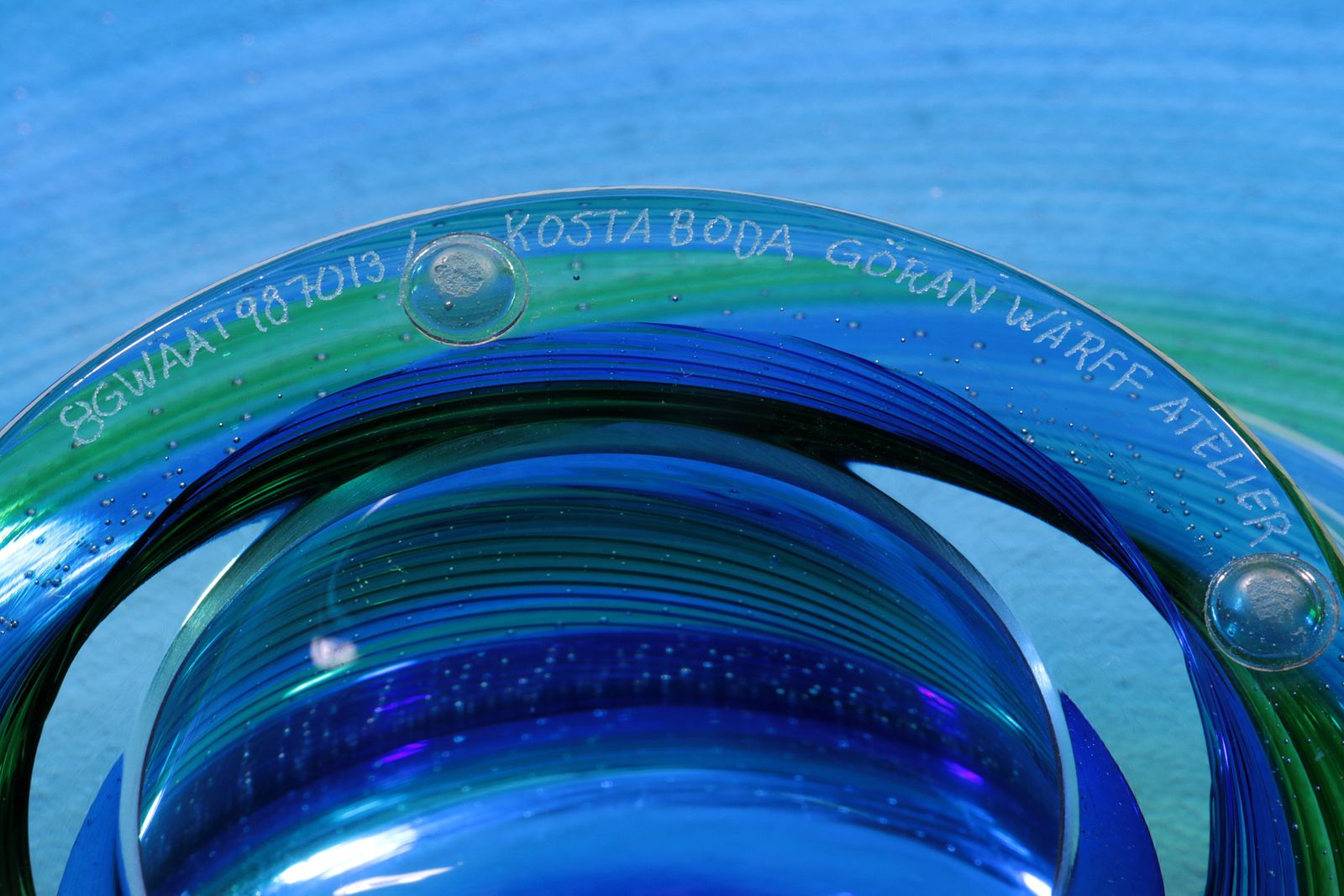 photo for sale Vision Blue By Kosta Boda — A Masterpiece Of Scandinavian Crystal Art