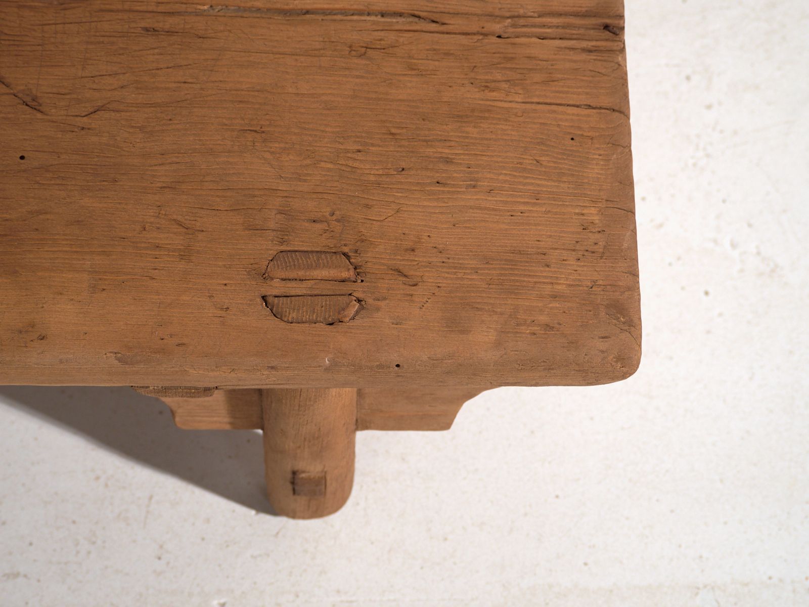 Antique Low Table In Pine Wood – China, Circa 1930 photo vintage