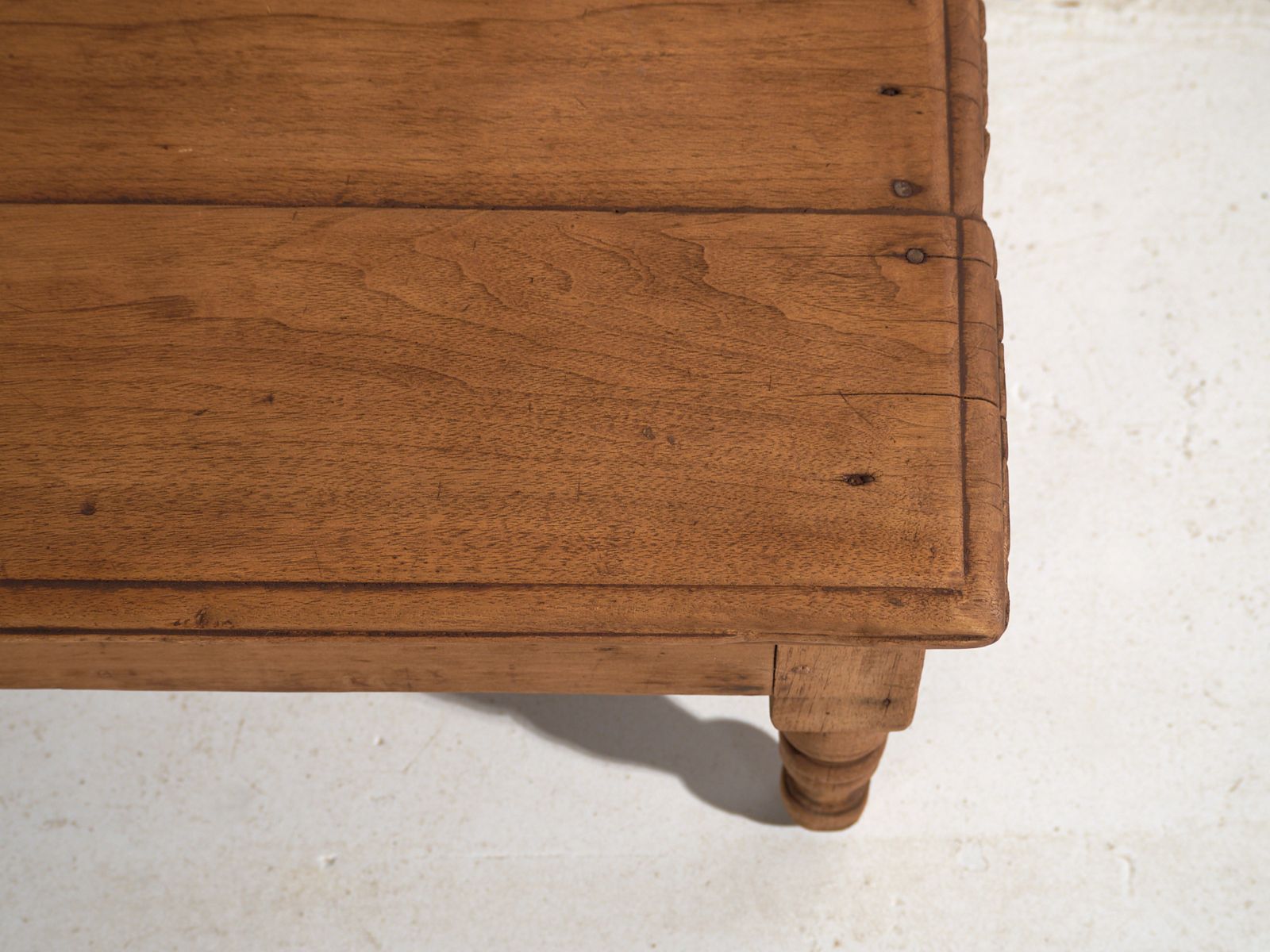 Antique Low Table In Pine Wood – China, Circa 1930 photo vinterior