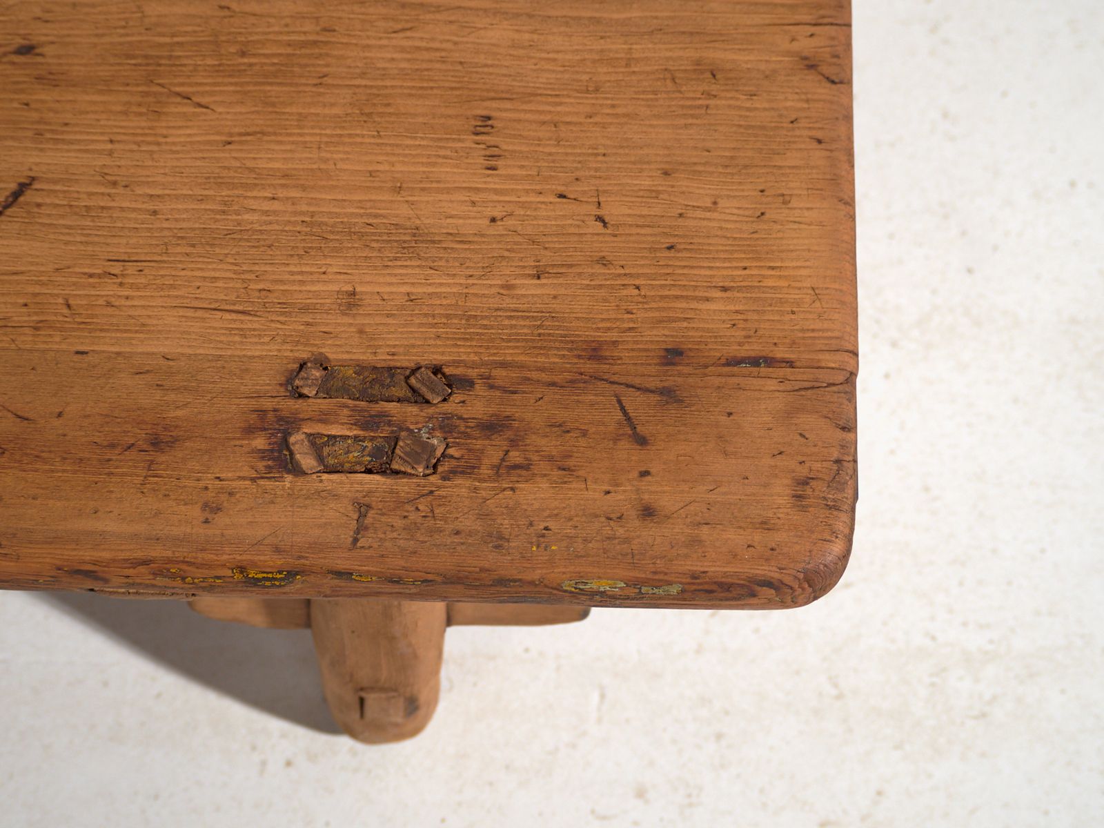 Antique Low Table In Pine Wood – China, Circa 1930 photo vintage
