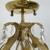 Palwa kristallen plafondlamp van Ernst Palme, messing ananas, ca. jaren 1960, Duitsland photo vintage
