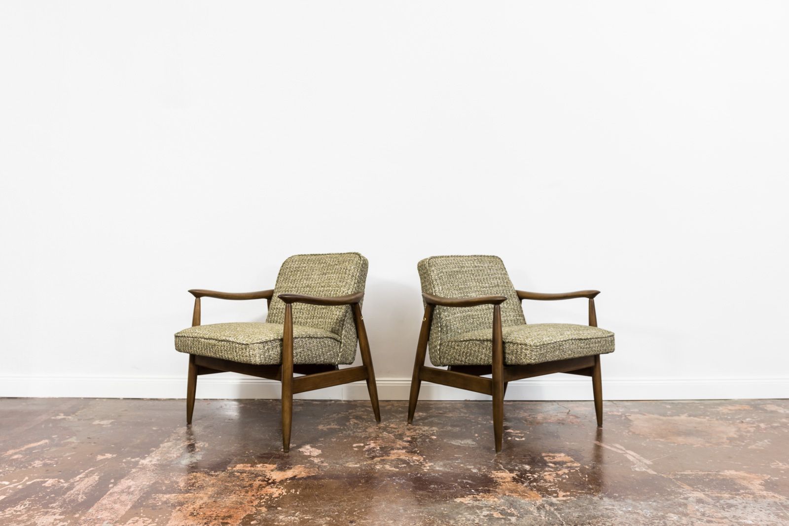 Mid Century Armchairs, Gfm 87 By Juliusz Kędziorek, Poland, 1960's, Set Of 2 photo for sale