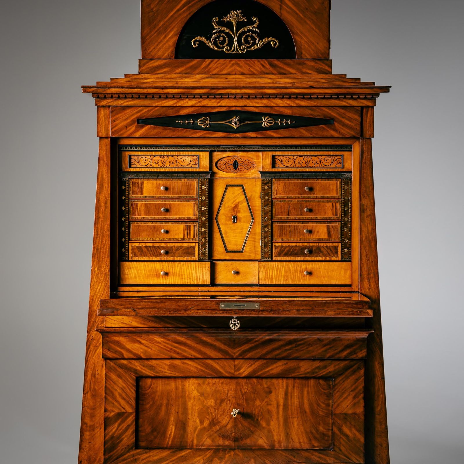 Biedermeier Pyramid Secretary, Berlin Circa 1810 photo for sale
