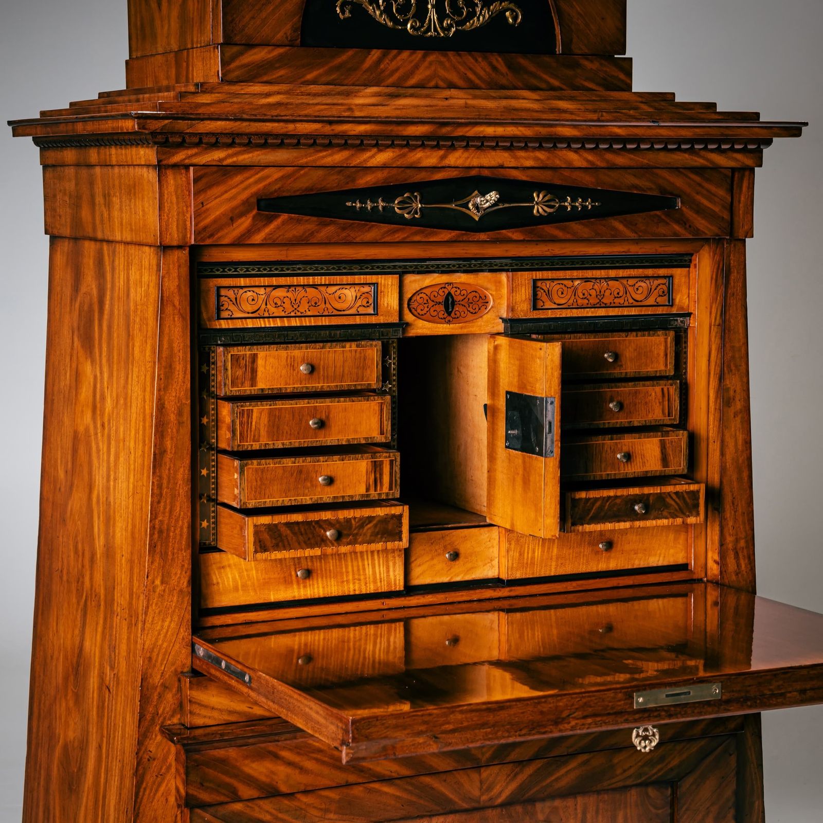 Biedermeier Pyramid Secretary, Berlin Circa 1810 photo buy