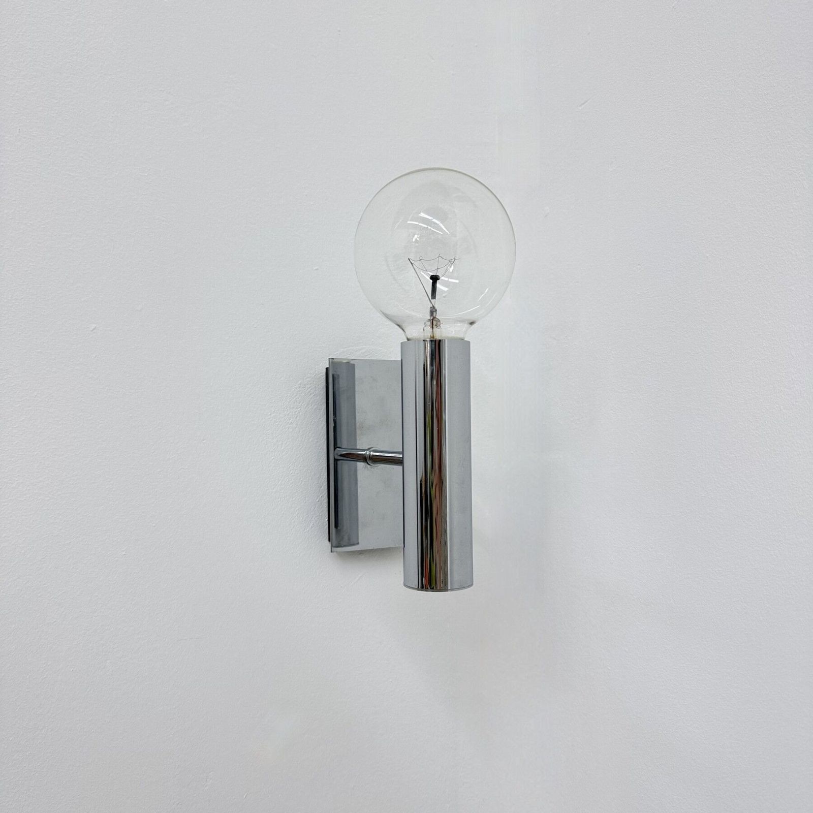 Vintage Hustadt Leuchten Chrome Wall Lamp Spot , 1970s , Germany