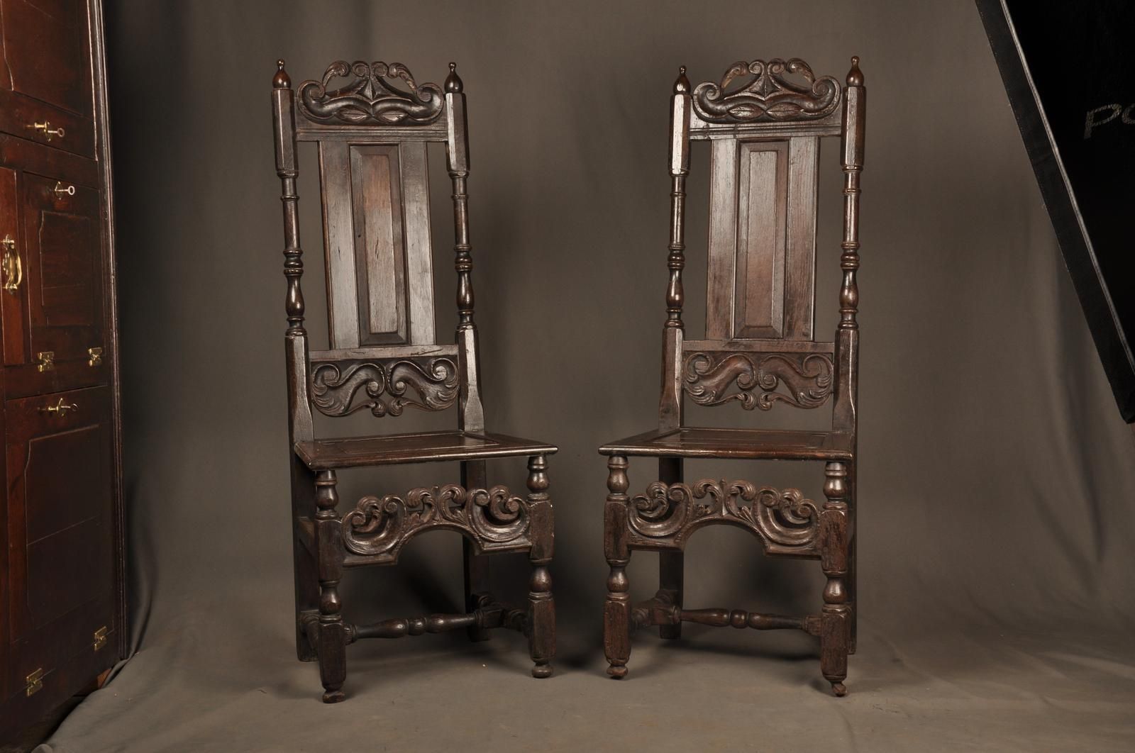 Pair Of Charles II Style Chairspair Of Charles II Style Chairs photo for sale