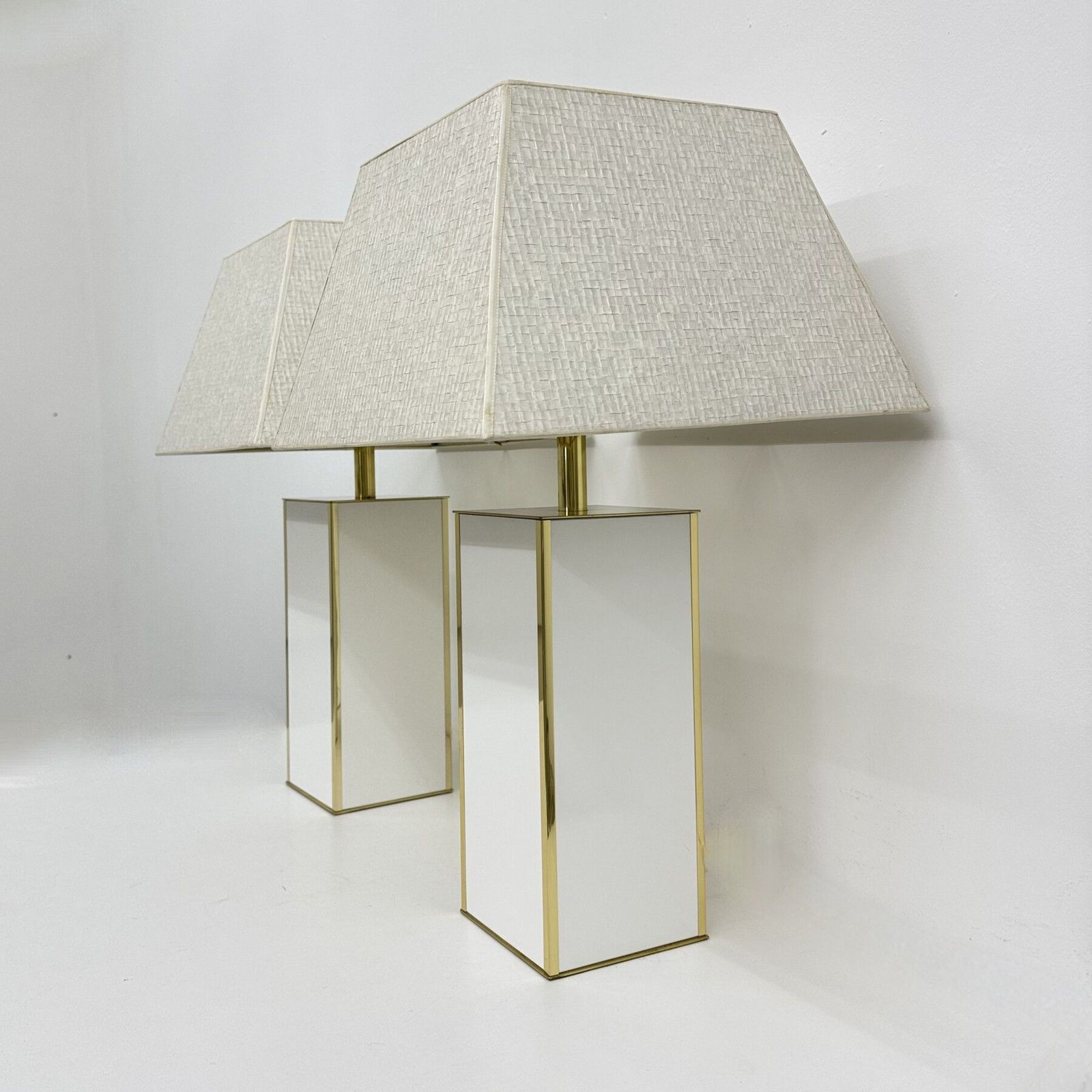 photo furniture Paar tafellampen in de stijl van Maison Jansen, jaren 1970