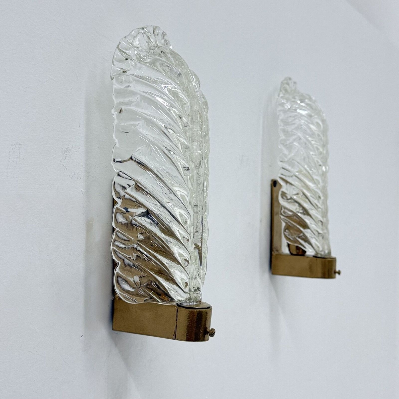 Set Of 2 Barovier & Toso Wall Lamps Sconce , 1950’s Italy photo 697.0