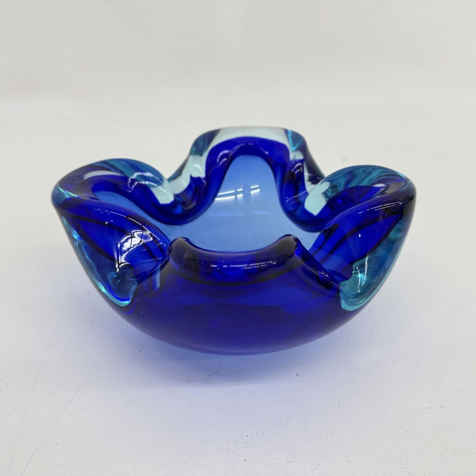 photo vinterior Mid Century Design Set Of 6 Blue Murano Glass Bowls, 1970’s