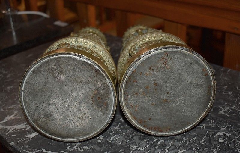2478.18 Pair Of Nap Bronze Lamps. III photo