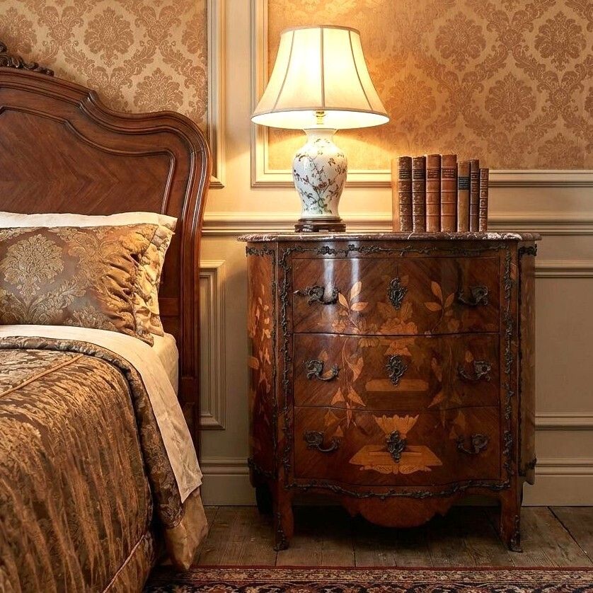 Antique Rosewood Marquetry Chest Of Drawers photo furniture