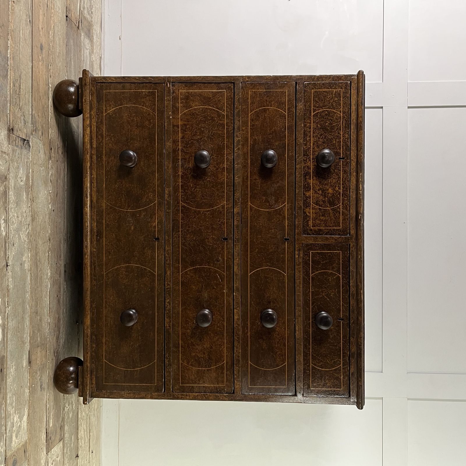 Antique Painted Pine Chest Of Drawers photo vintage