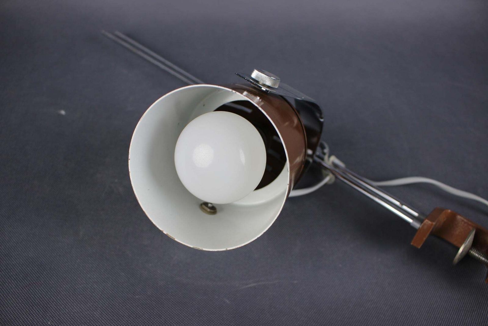Mid-Century verstelbare klemlamp van Stanislav Indra, Tsjecho-Slowakije, jaren 1970 photo Verlichting