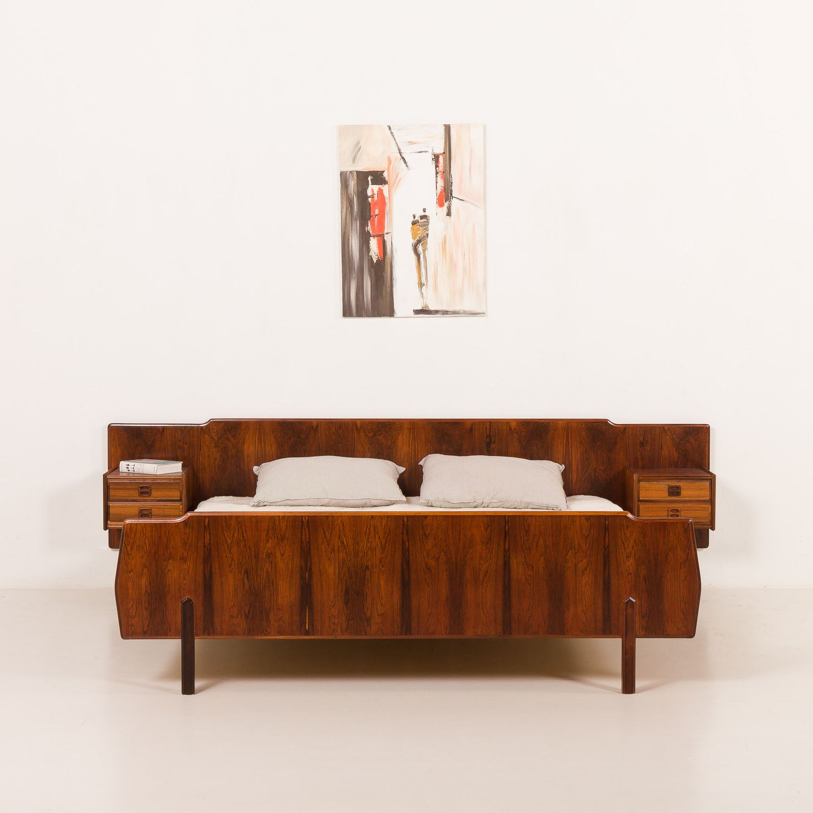 Mid Century Queen Size Scandinavian Bed In Rosewood 1960s photo 2388.0