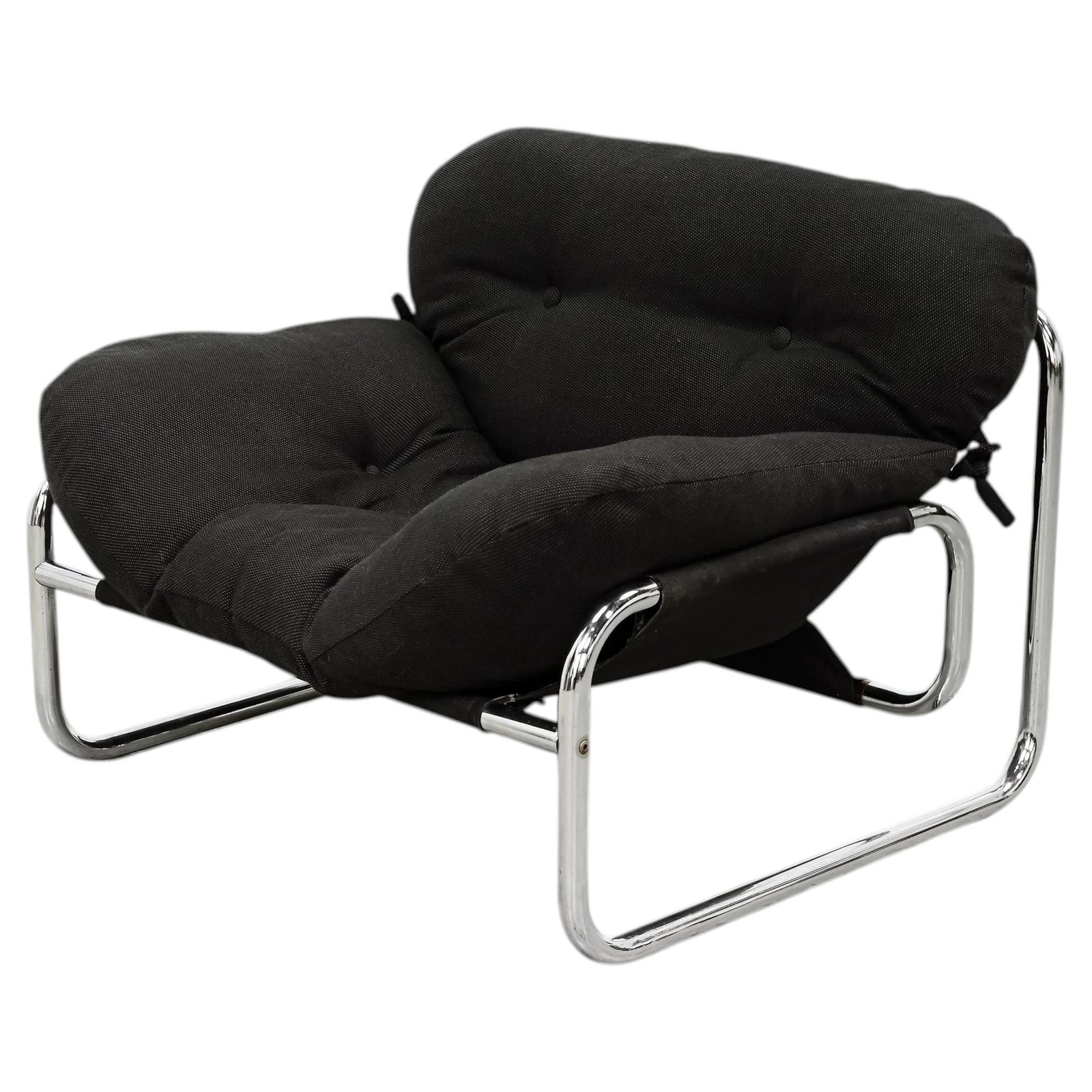 Johan Bertil Häggström Tubular Lounge Chair For Swed Form, Sweden, 1970s