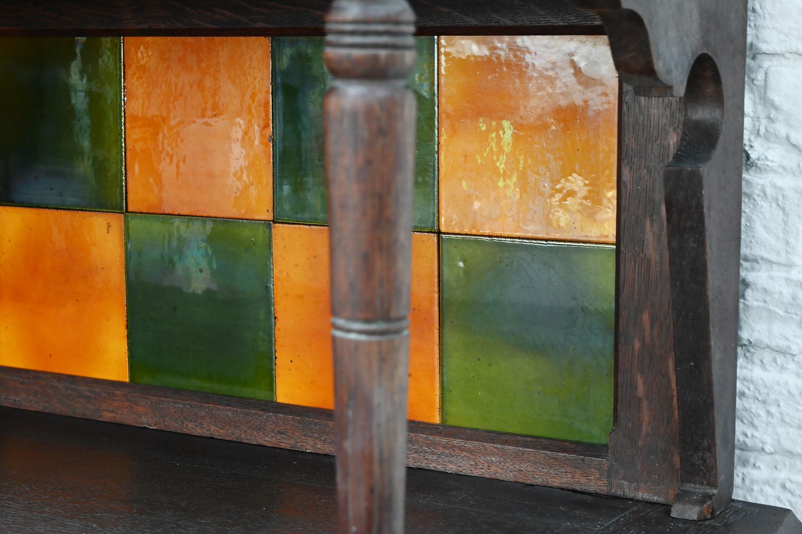 Art Nouveau Cabinet Attributed To Gustave Serrurier Bovy, Belgium, Circa 1900 photo vintage