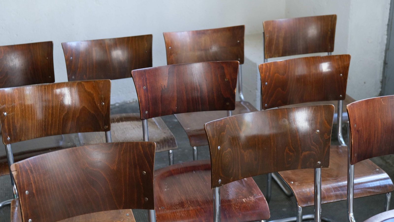 1 Of 12 Bauhaus Cantilever Chairs In Dark Brown photo for sale