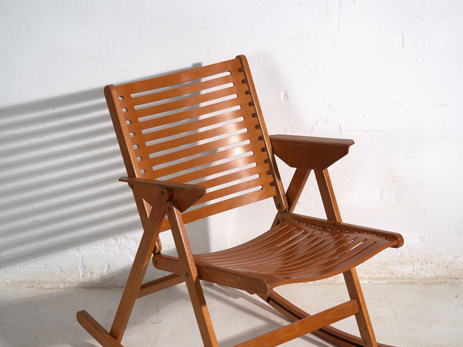 Antique Folding Rex Rocking Chair By Niko Kralj – Slovenia, Circa 1970 photo for sale