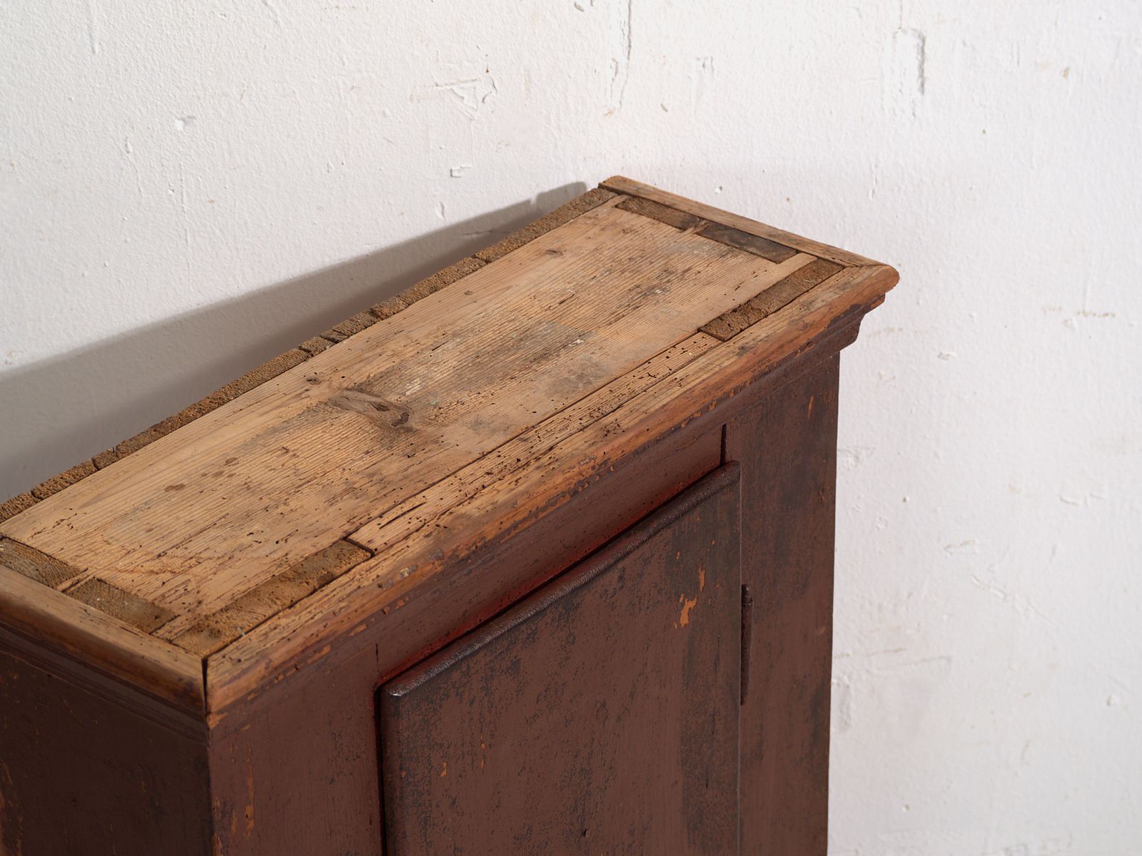 Antique Painted Cabinet In Pine Wood – Central Europe, Circa 1900 photo furniture