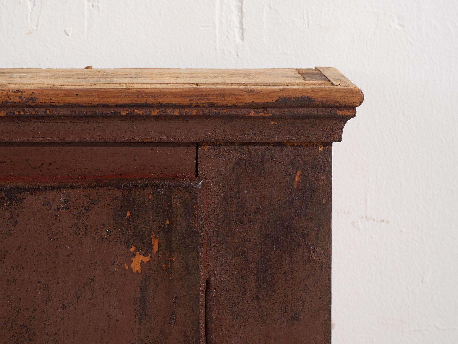 Antique Painted Cabinet In Pine Wood – Central Europe, Circa 1900 photo vintage