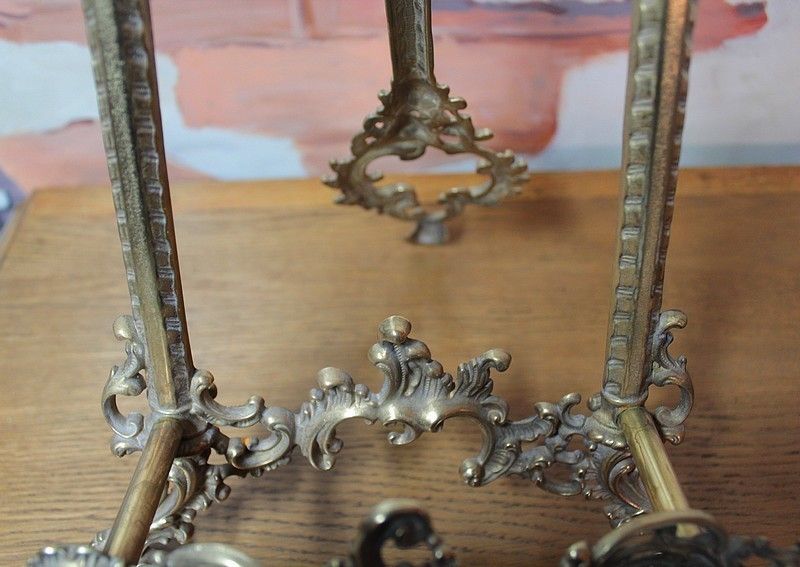 19th Century Bronze Table Easel photo for sale