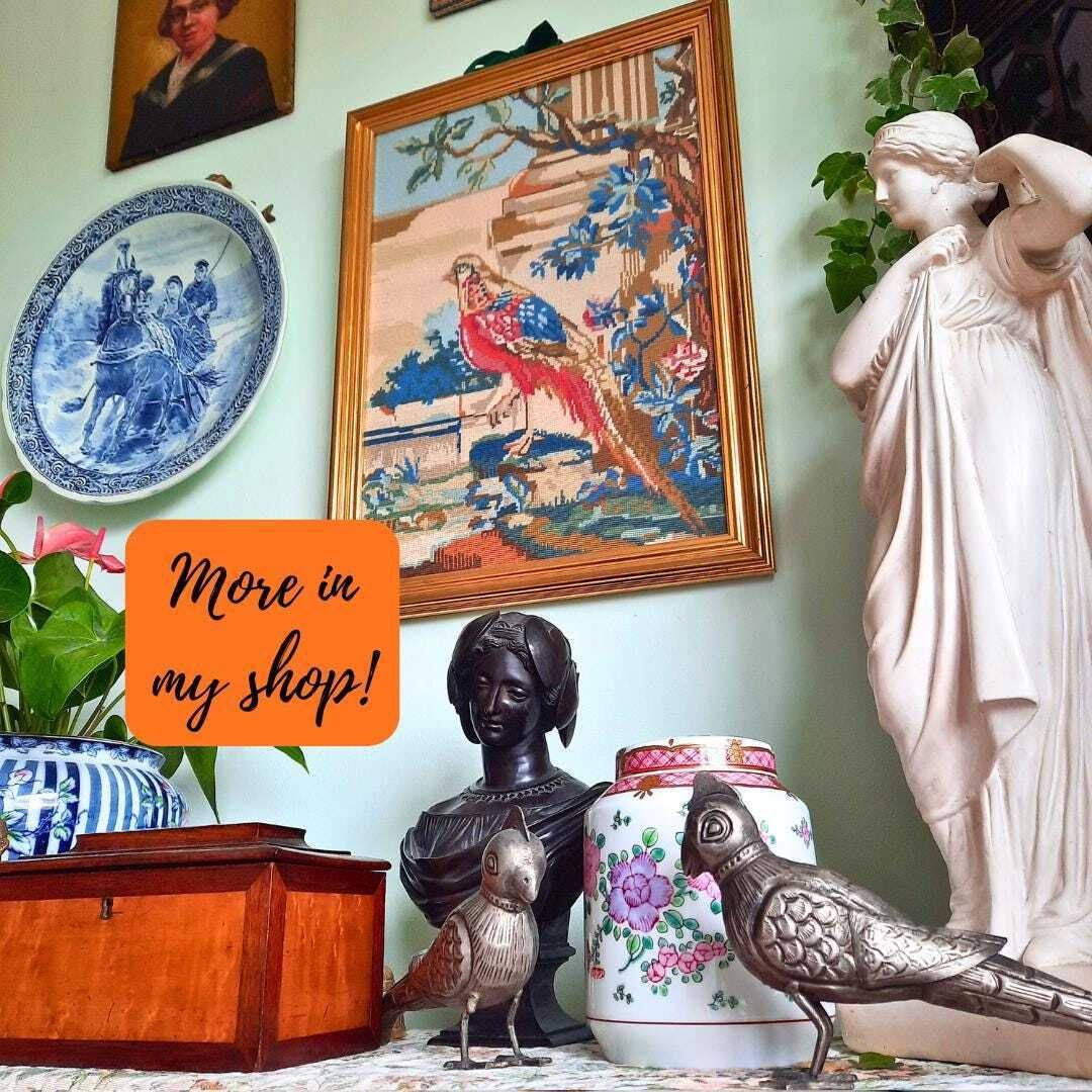 photo for sale Antique Victorian Staffordshire Copper Luster King Spaniel Wally Dog Made In England Late 19th Century.