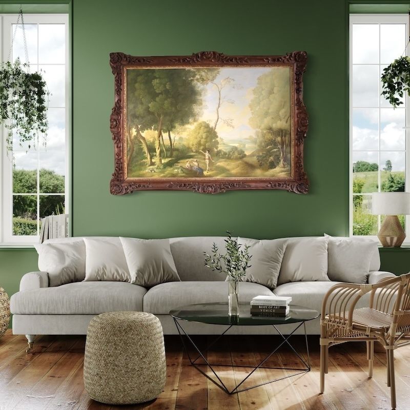 Italiaans landschapsschilderij, 20e eeuw photo buy