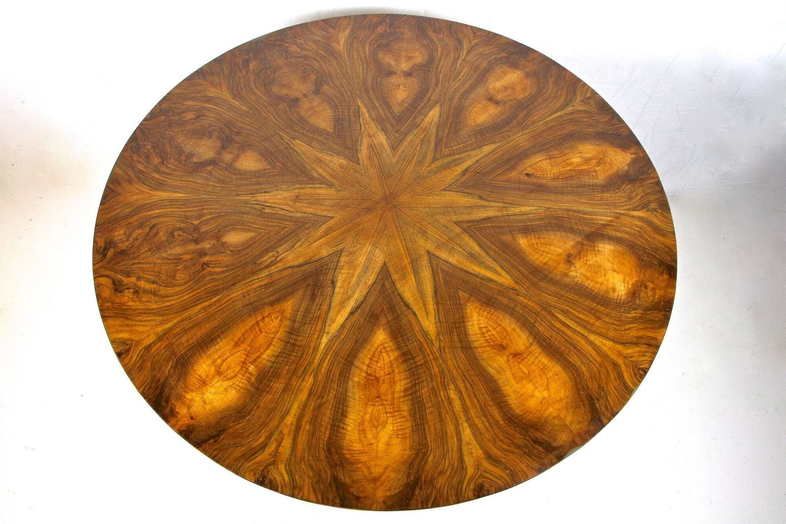 photo for sale 19th Century Round Biedermeier Dining  / Center Table, Nutwood, At Ca 1835