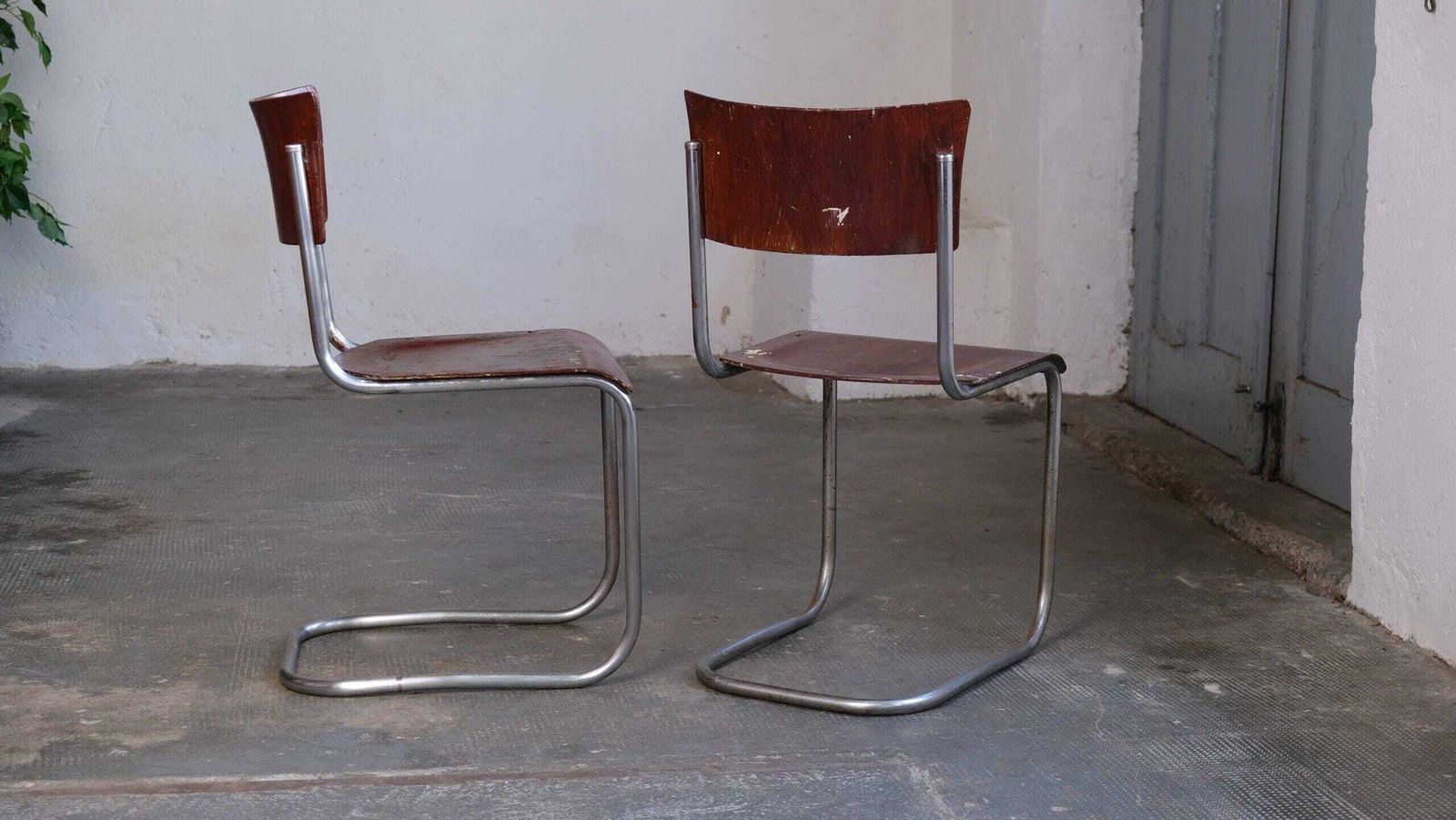 One Of Two Bauhaus Cantilever Chairs S 43 By Mart Stam, #51 photo furniture