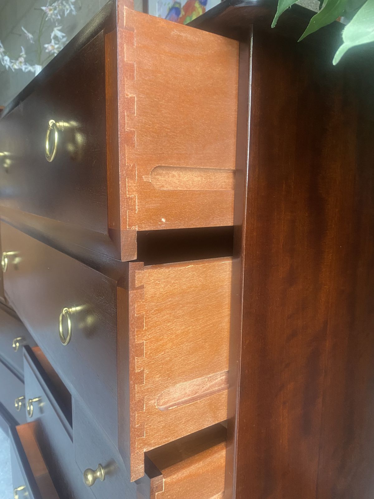 A Handsome Matching Pair Of Vintage Stag Minstrel Tallboy Chests, photo 425.0
