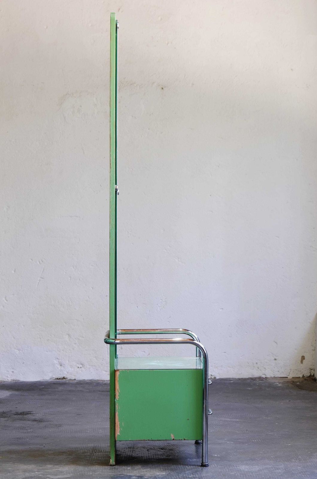 Bauhaus Mirrored Chest Of Drawers By Vichr In Lime Green photo 1519.0