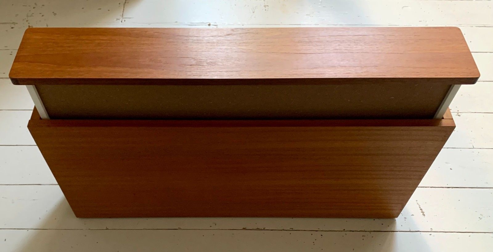Mid Century Teak Beaver & Tapley 33 Floating Drawer / Shelf  W/ Mounting Bracket photo 145.0