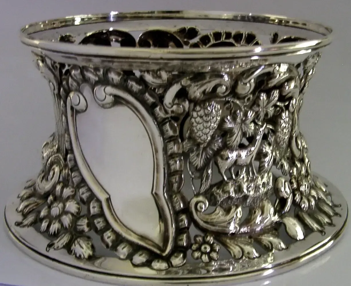 Zeldzame 464g Engelse Sterling Zilveren Chester Dish Ring 1900 Victorian photo for sale