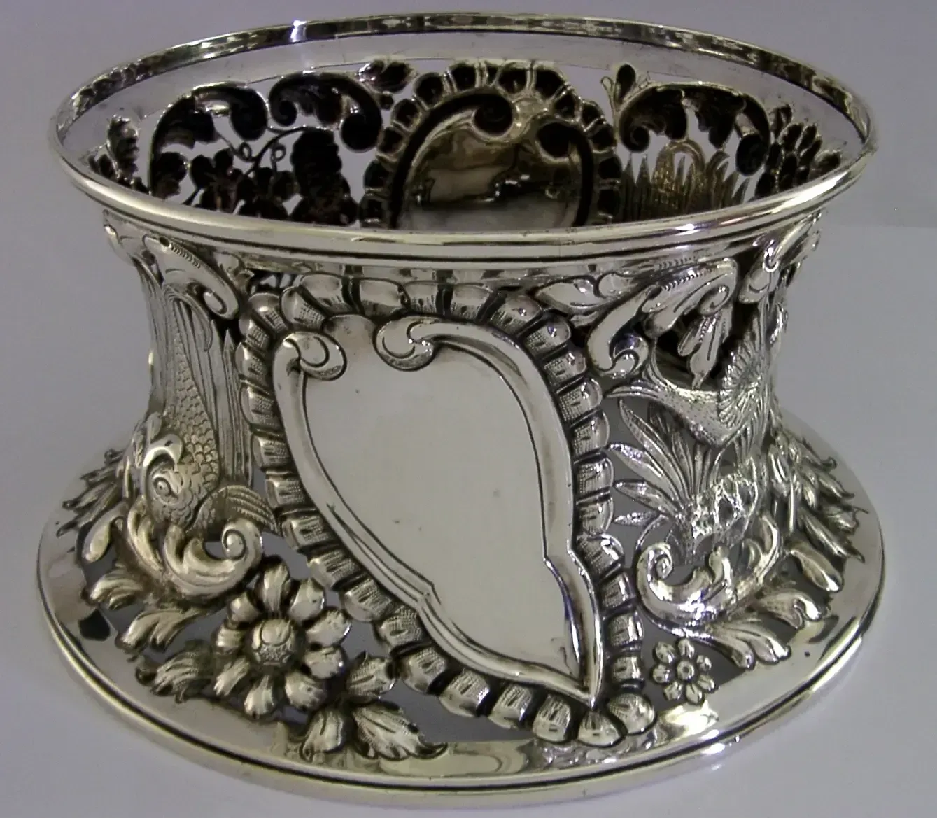 Zeldzame 464g Engelse Sterling Zilveren Chester Dish Ring 1900 Victorian photo vinterior